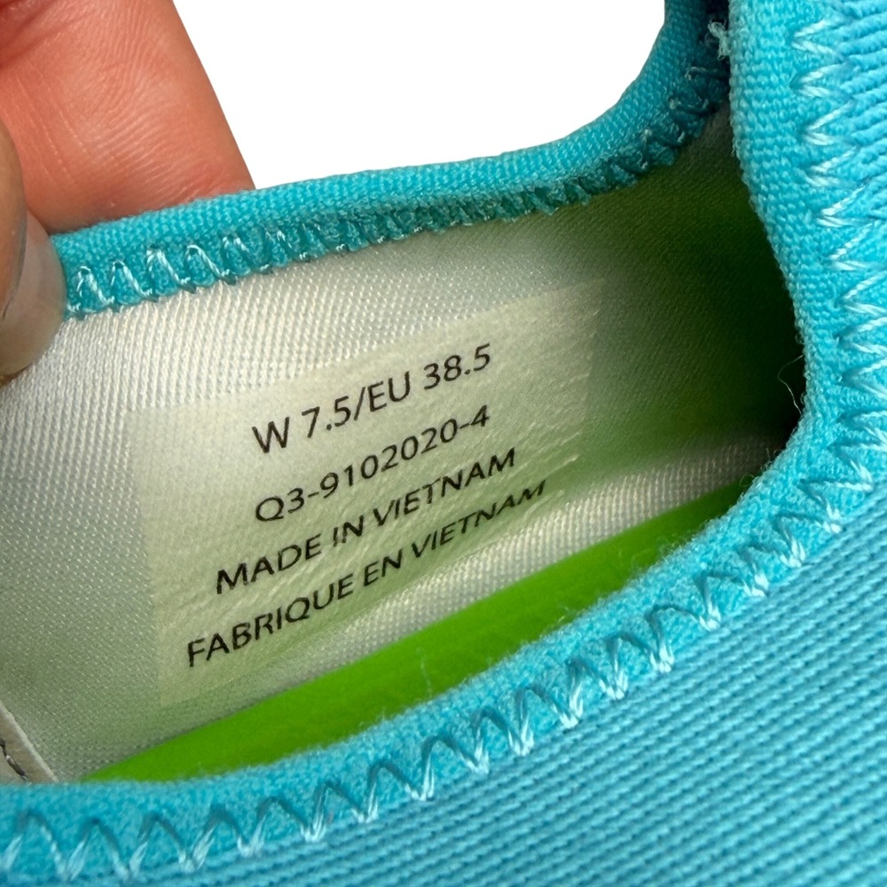 Ooofos OOmg Sport Low Recovery Shoes Teal 7.5 Comfort Athletic Walking Travel - Picture 7 of 7